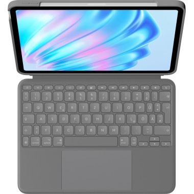 Logitech Combo Touch QWERTZ Allemand Smart Connector Gris