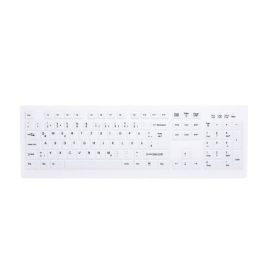 CHERRY AK-C8100F-FU1-W GE clavier Bureau RF sans fil QWERTZ Allemand Blanc