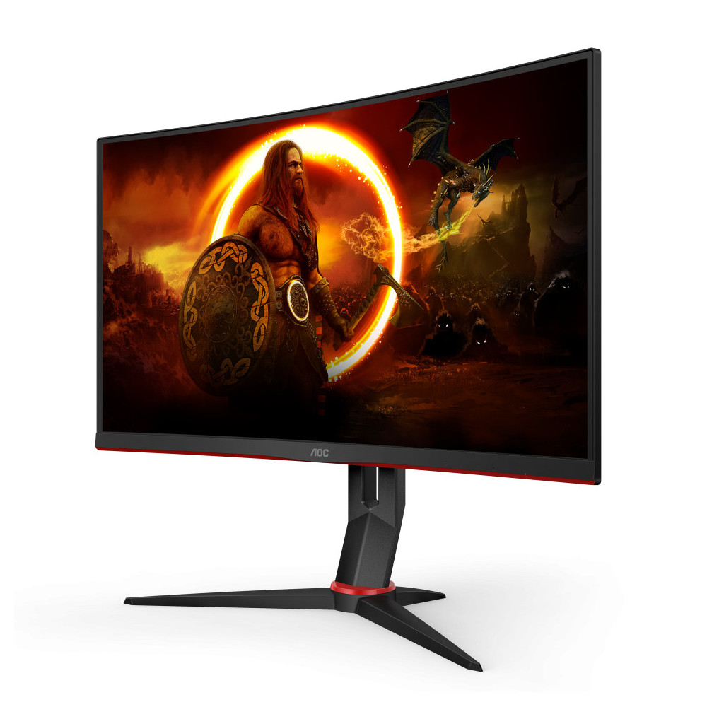 AOC CQ27G2S BK écran plat de PC 68,6 cm (27") 2560 x 1440 pixels Quad HD Noir, Rouge
