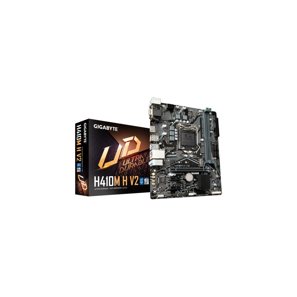 GIGABYTE H410M H V2 carte mère Intel H410 LGA 1200 (Socket H5) micro ATX GIGABYTE H410M H V2 carte mère Intel H410 LGA 1200 (Socket H5) micro ATX