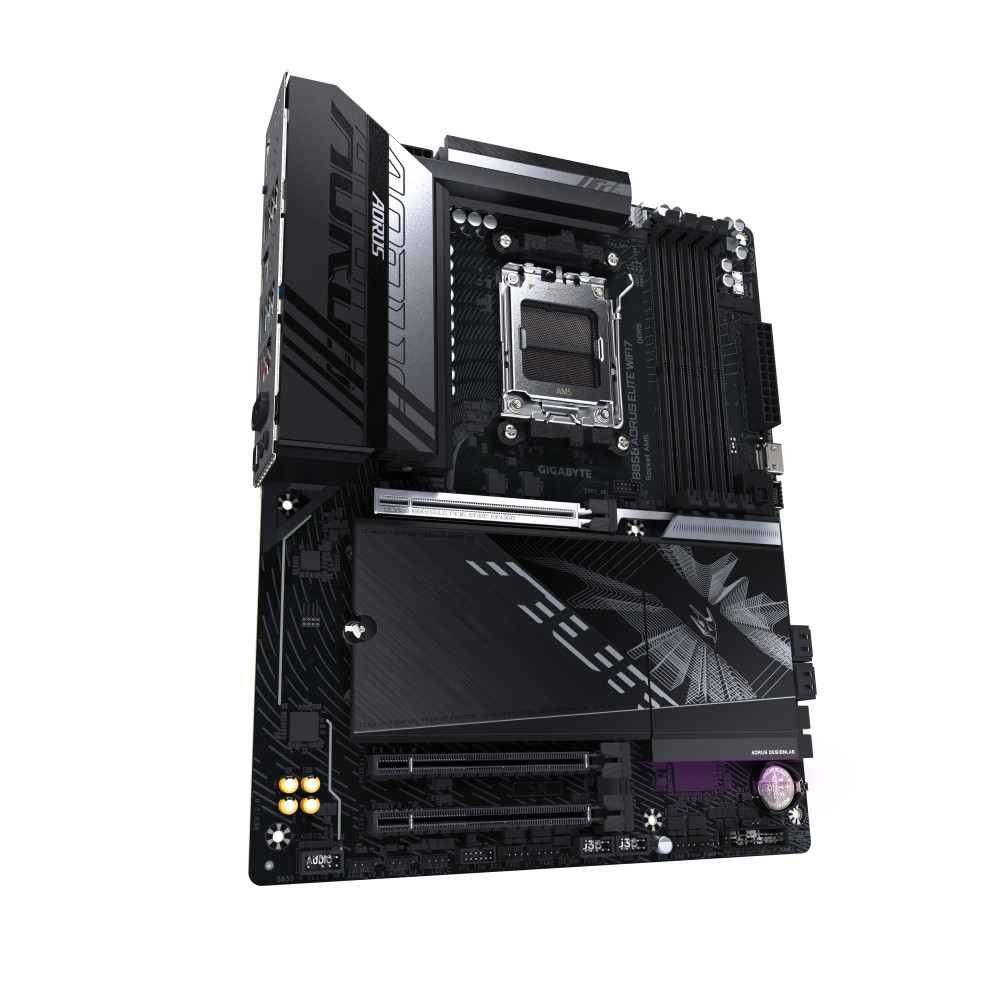 GIGABYTE B850 AORUS ELITE WIFI7 Carte Mère - AMD Ryzen 9000 Series CPUs, VRM numérique 14+2+2 phases, jusqu'à 8200MHz DDR5
