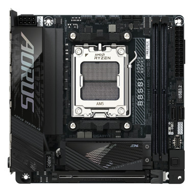 GIGABYTE B850I AORUS PRO Carte Mère - Processeurs AMD Ryzen Série 9000, VRM numérique 8+2+1 phases, jusqu'à 8400MHz DDR5 (OC),