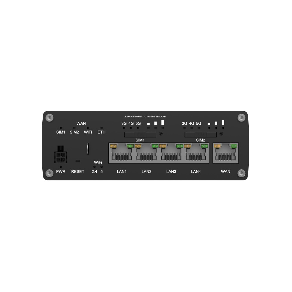 Teltonika RUTM52100000 routeur sans fil Gigabit Ethernet Bi-bande (2,4 GHz   5 GHz) 5G Noir