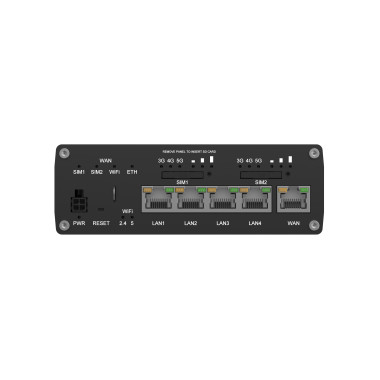 Teltonika RUTM52100000 routeur sans fil Gigabit Ethernet Bi-bande (2,4 GHz   5 GHz) 5G Noir