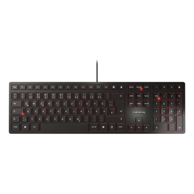 CHERRY KC 6000 Slim clavier Universel USB QWERTZ Allemand Noir