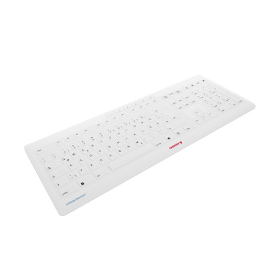 CHERRY Stream clavier Universel FR sans fil +USB QWERTZ Allemand Blanc