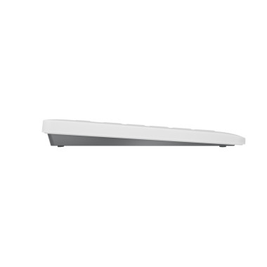 CHERRY Stream clavier Universel FR sans fil +USB QWERTZ Allemand Blanc