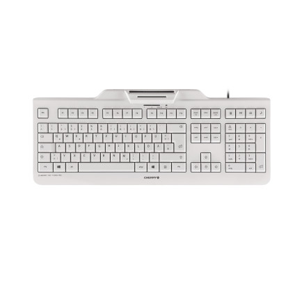 CHERRY KC 1000 SC clavier Bureau USB QWERTZ Allemand Gris