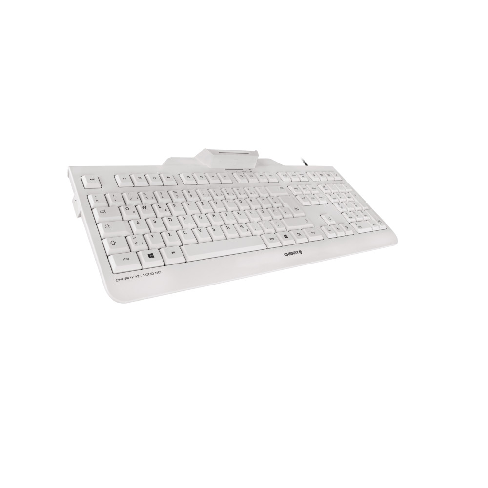 CHERRY KC 1000 SC clavier Bureau USB QWERTZ Allemand Gris