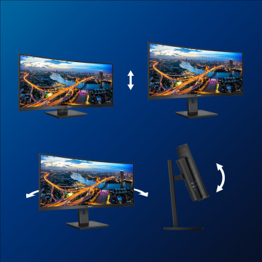 Philips B Line 346B1C 00 écran plat de PC 86,4 cm (34") 3440 x 1440 pixels Quad HD LCD Noir