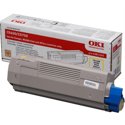 OKI 43872305 Cartouche de toner 1 pièce(s) Original Jaune
