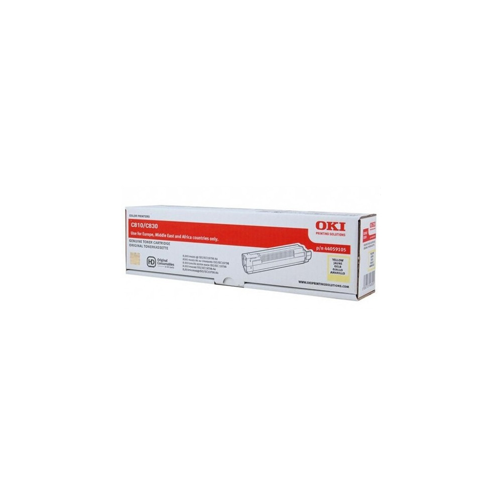 OKI 44059105 Cartouche de toner 1 pièce(s) Original Jaune OKI 44059105 Cartouche de toner 1 pièce(s) Original Jaune