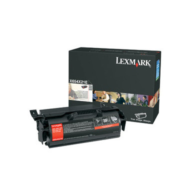 Lexmark X654, X656, X658 Extra High Yield Print Cartridge Cartouche de toner Original Noir