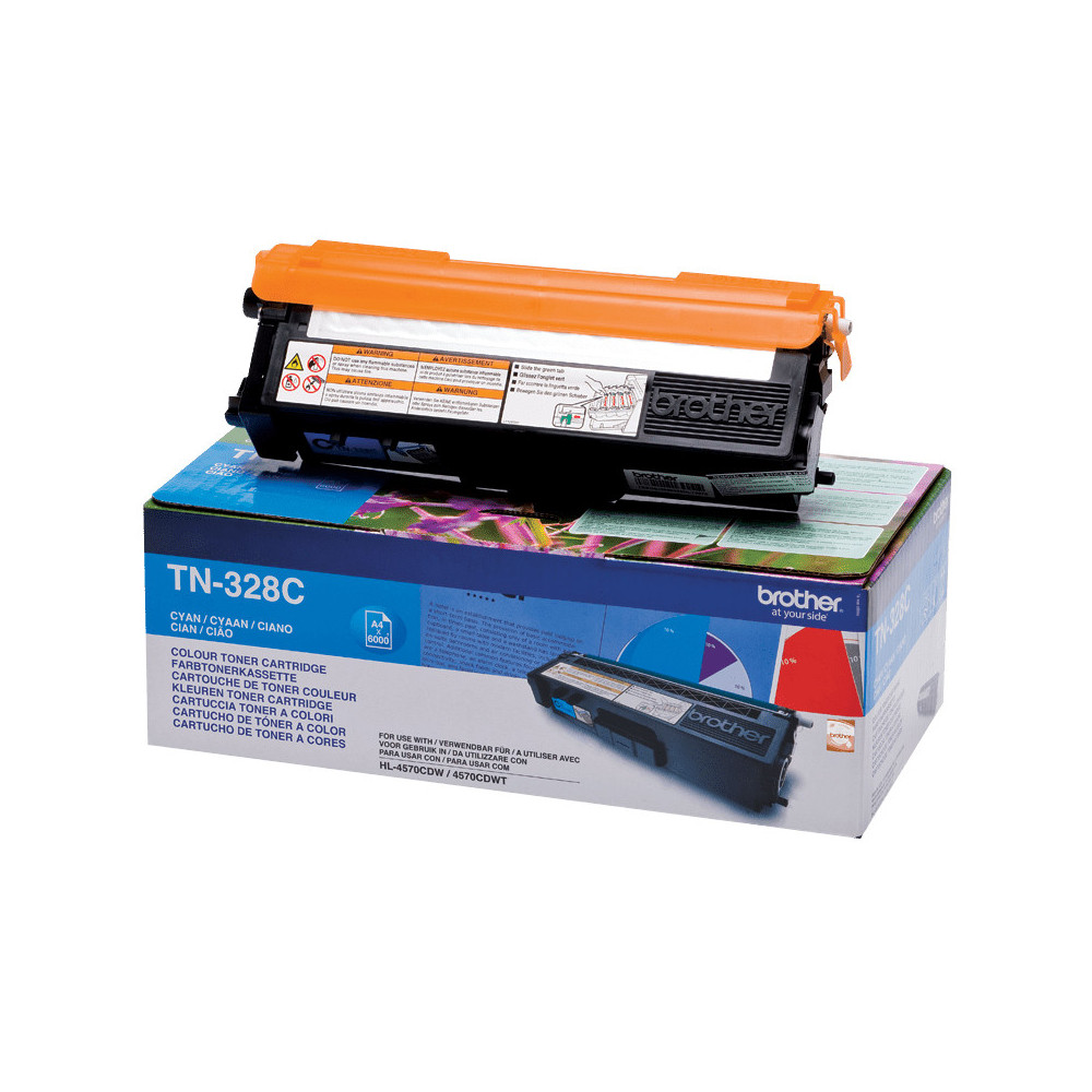Brother TN-328C - Cartouche de toner originale – Cyan Brother TN-328C - Cartouche de toner originale – Cyan