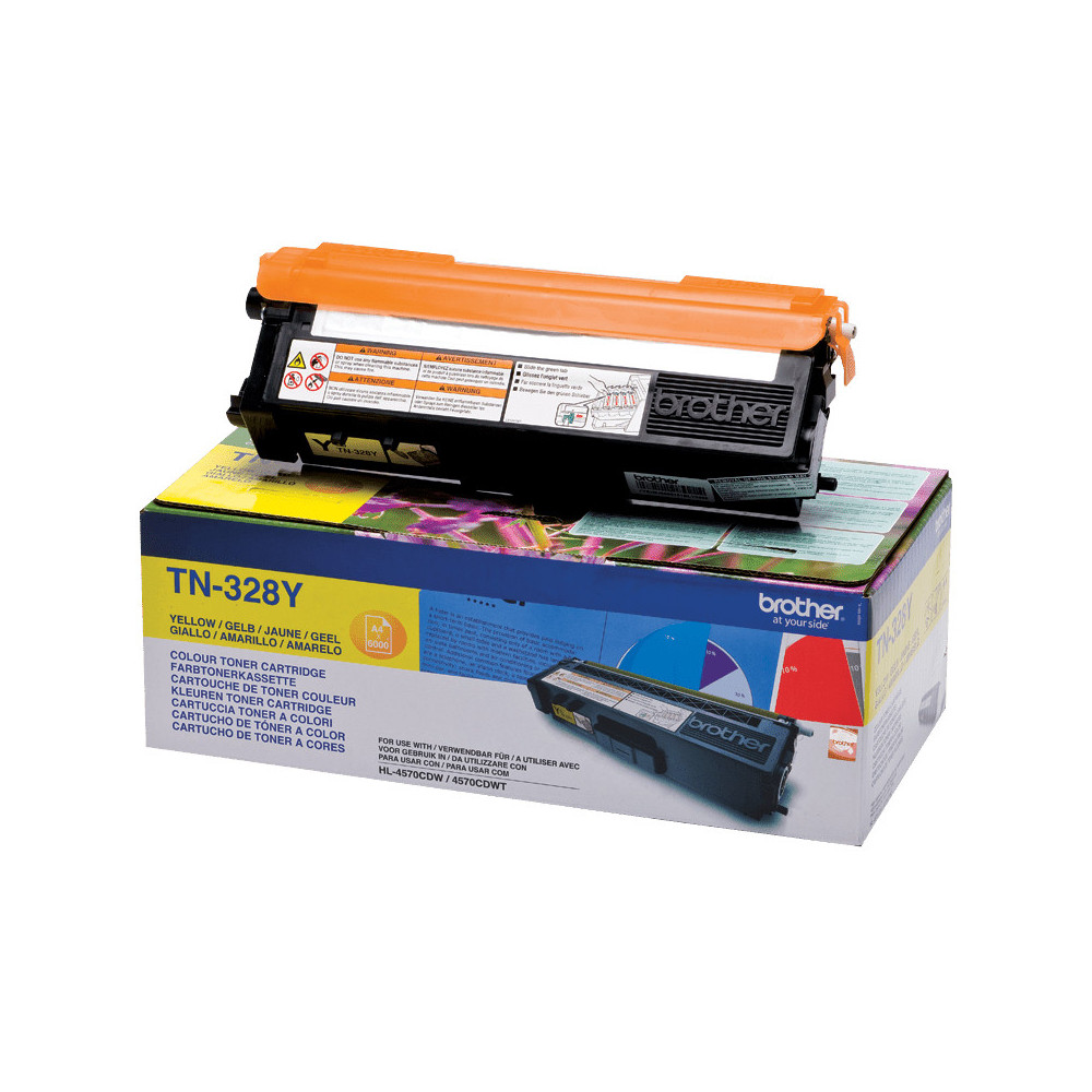 Brother TN-328Y - Cartouche de toner originale – Jaune Brother TN-328Y - Cartouche de toner originale – Jaune