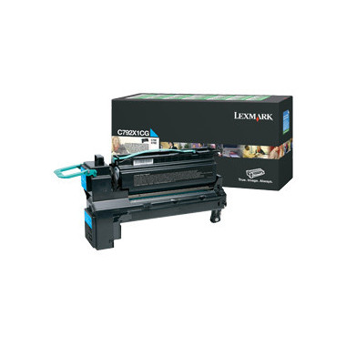 Lexmark C792X1CG Cartouche de toner 1 pièce(s) Original Cyan