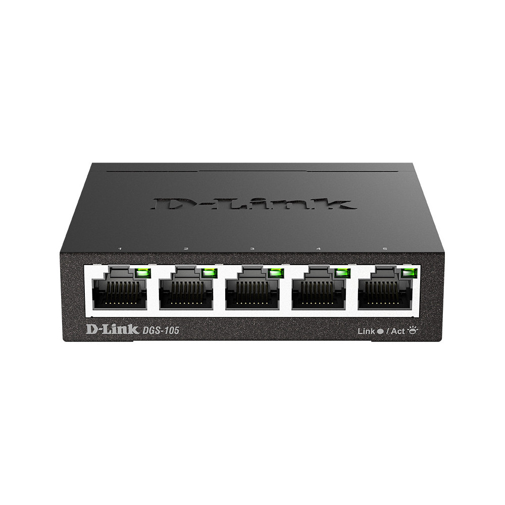 D-Link DGS-105 Non-géré L2 Gigabit Ethernet (10 100 1000) Noir D-Link DGS-105 Non-géré L2 Gigabit Ethernet (10 100 1000) Noir