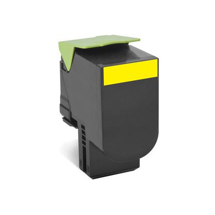 Lexmark 80C2HYE Cartouche de toner 1 pièce(s) Original Jaune