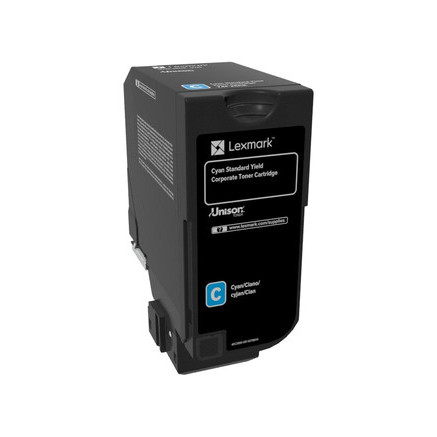 Lexmark 74C2SCE Cartouche de toner 1 pièce(s) Original Cyan