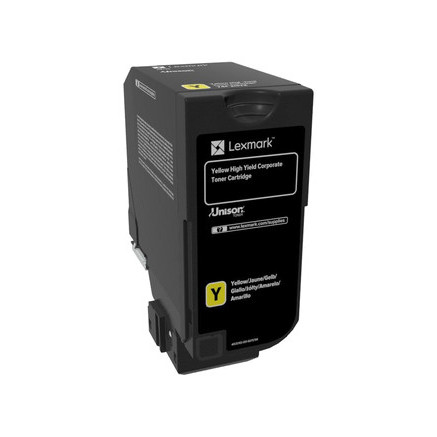 Lexmark 74C2HYE Cartouche de toner 1 pièce(s) Original Jaune