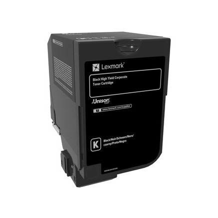 Lexmark 74C2HKE Cartouche de toner 1 pièce(s) Original Noir