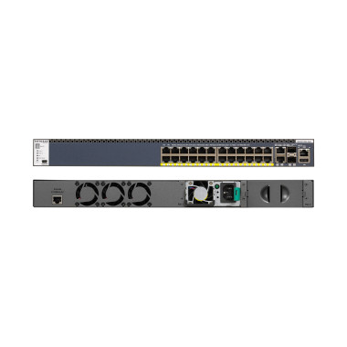 NETGEAR M4300-28G-PoE+(1000W) US EMEA Géré Gigabit Ethernet (10 100 1000) Connexion Ethernet, supportant l'alimentation via ce