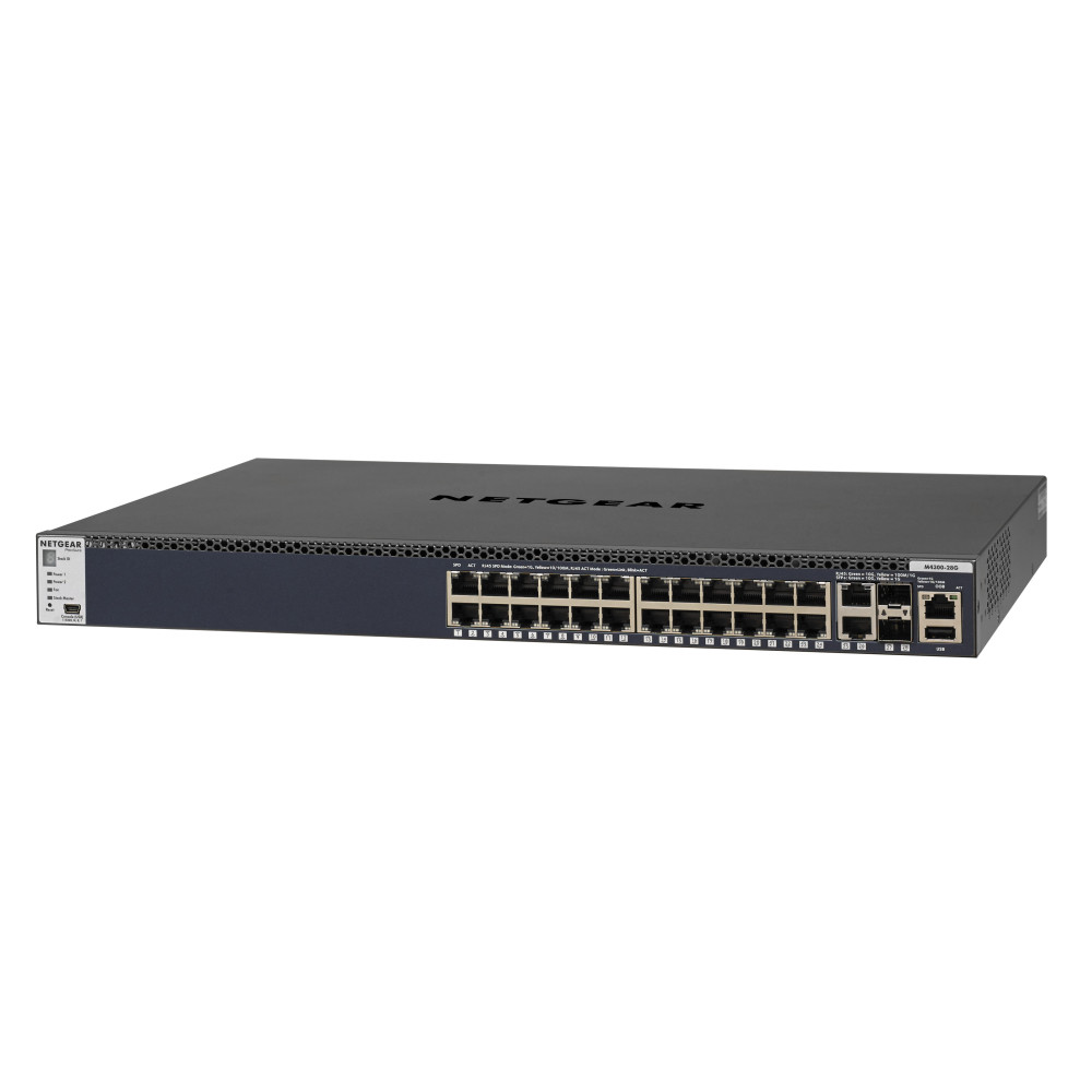 NETGEAR M4300-28G Géré L3 Gigabit Ethernet (10 100 1000) 1U Noir