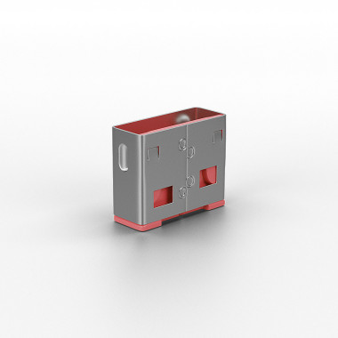 Lindy 40460 bloqueur de port USB Type-A Rose Acrylonitrile-Butadiène-Styrène (ABS) 10 pièce(s)