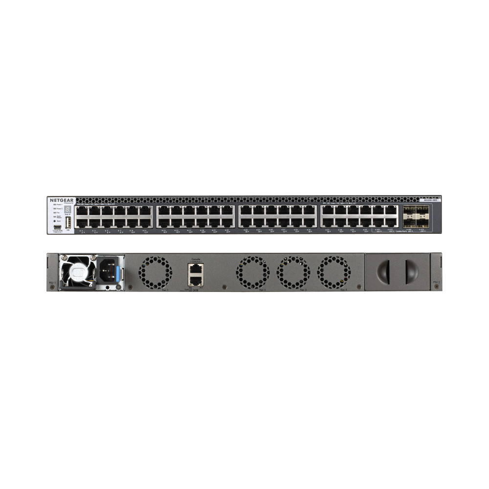 NETGEAR M4300-48X US EME Géré 10G Ethernet (100 1000 10000) 1U Gris NETGEAR M4300-48X US EME Géré 10G Ethernet (100 1000 10000) 1U Gris