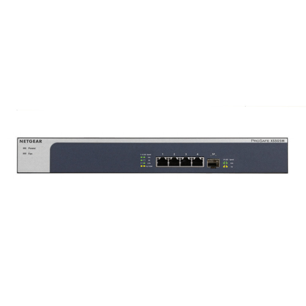 NETGEAR XS505M Non-géré 10G Ethernet (100 1000 10000) Gris, Argent NETGEAR XS505M Non-géré 10G Ethernet (100 1000 10000) Gris, Argent