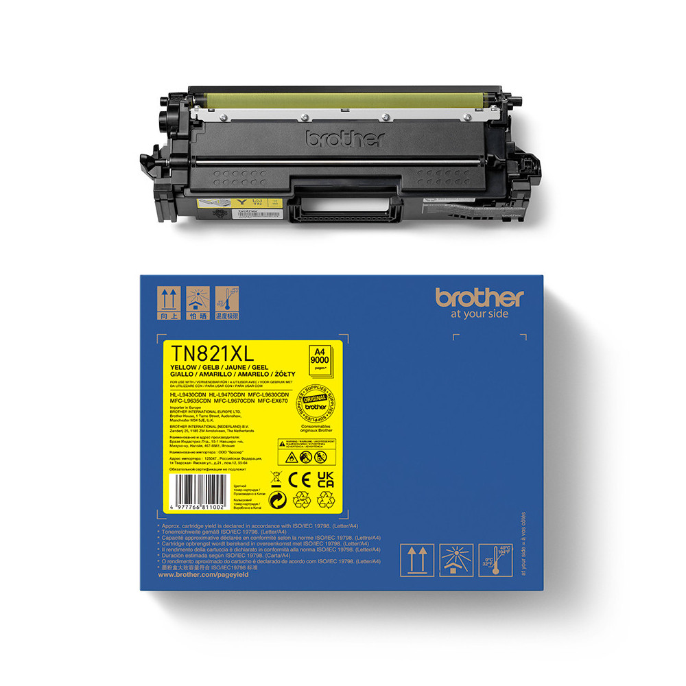 Brother TN-821XLY Cartouche de toner 1 pièce(s) Original Jaune