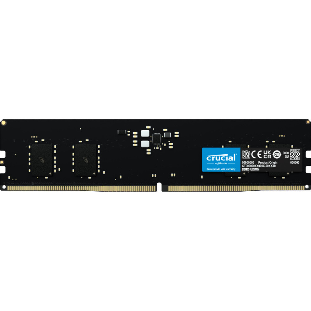 Crucial 8GB (1x8GB) DDR5-5200 CL42 RAM Arbeitsspeicher module de mémoire 8 Go 1 x 8 Go 5200 MHz ECC Crucial 8GB (1x8GB) DDR5-5200 CL42 RAM Arbeitsspeicher module de mémoire 8 Go 1 x 8 Go 5200 MHz ECC