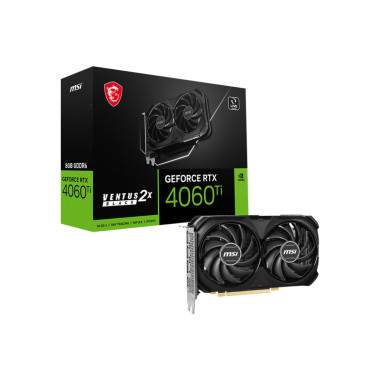 MSI VENTUS GeForce RTX 4060 Ti 2X BLACK 8G NVIDIA 8 Go GDDR6