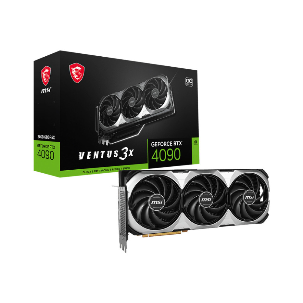 MSI VENTUS GeForce RTX 4090 3X E 24G OC NVIDIA 24 Go GDDR6X MSI VENTUS GeForce RTX 4090 3X E 24G OC NVIDIA 24 Go GDDR6X