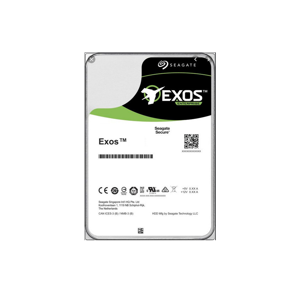 Seagate Exos X16 disque dur 14 To 7200 tr min 256 Mo 3.5" Série ATA III