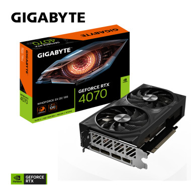 GIGABYTE GeForce RTX 4070 WINDFORCE 2X OC 12G NVIDIA 12 Go GDDR6X