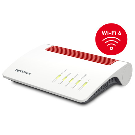 FRITZ!Box 5590 Fiber routeur sans fil Gigabit Ethernet Bi-bande (2,4 GHz   5 GHz) Blanc