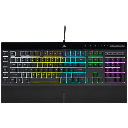 Corsair K55 RGB PRO clavier Jouer USB QWERTZ Allemand Noir