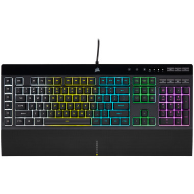 Corsair K55 RGB PRO clavier Jouer USB QWERTZ Allemand Noir