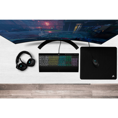 Corsair K55 RGB PRO clavier Jouer USB QWERTZ Allemand Noir