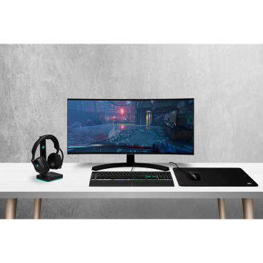 Corsair K55 RGB PRO clavier Jouer USB QWERTZ Allemand Noir