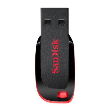 SanDisk Cruzer Blade lecteur USB flash 128 Go USB Type-A 2.0 Noir, Rouge