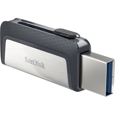 SanDisk Ultra Dual Drive USB Type-C lecteur USB flash 32 Go USB Type-A   USB Type-C 3.2 Gen 1 (3.1 Gen 1) Noir, Argent