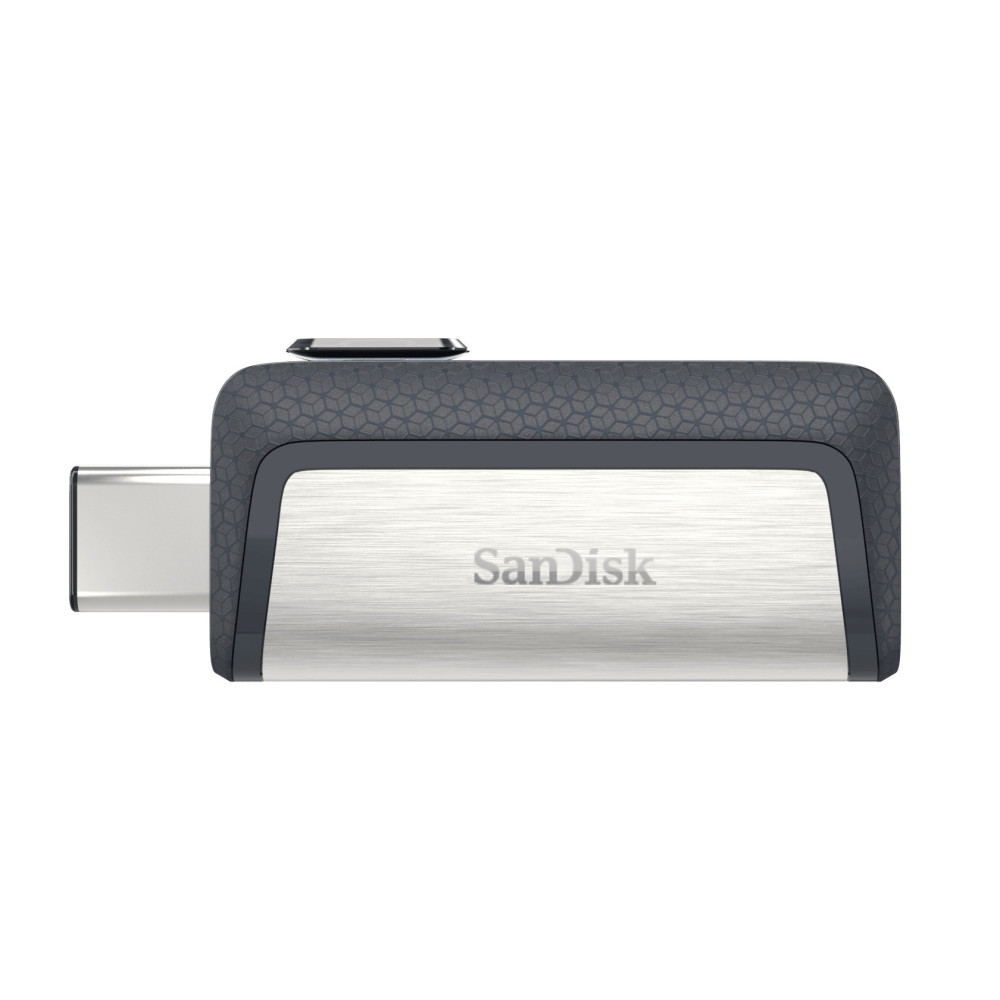SanDisk Drive USB Ganda Ultra Tipe-C 256 GB lecteur USB flash 256 Go USB Type-A   USB Type-C 3.2 Gen 1 (3.1 Gen 1) Gris, Argent