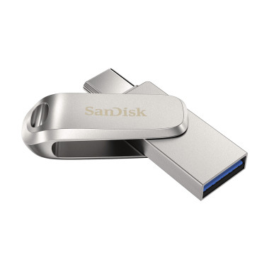 SanDisk Ultra Dual Drive Luxe lecteur USB flash 32 Go USB Type-A   USB Type-C 3.2 Gen 1 (3.1 Gen 1) Acier inoxydable