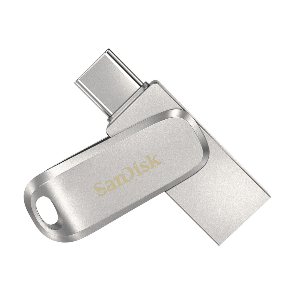 SanDisk Ultra Dual Drive Luxe lecteur USB flash 64 Go USB Type-A   USB Type-C 3.2 Gen 1 (3.1 Gen 1) Acier inoxydable