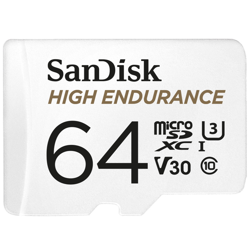 SanDisk High Endurance 64 Go MicroSDXC UHS-I Classe 10 SanDisk High Endurance 64 Go MicroSDXC UHS-I Classe 10