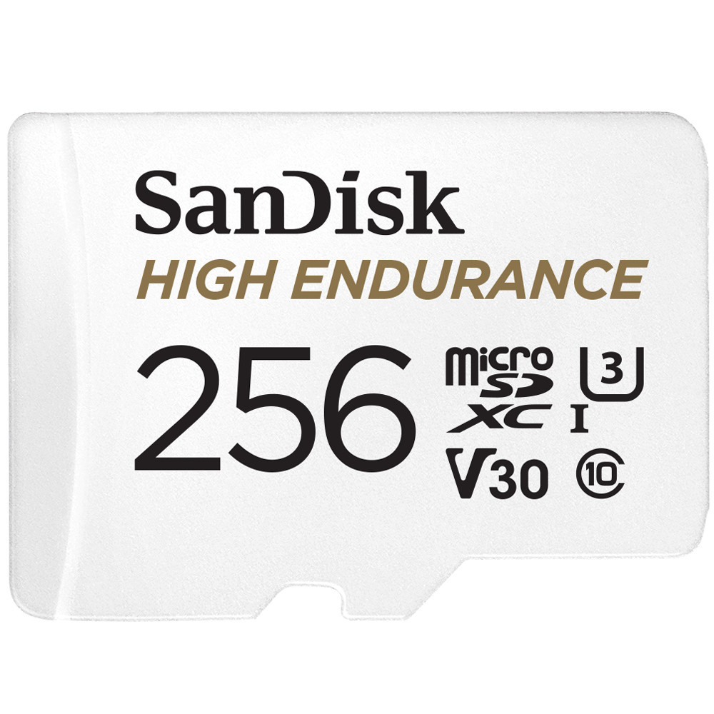 SanDisk High Endurance 256 Go MicroSDXC UHS-I Classe 10 SanDisk High Endurance 256 Go MicroSDXC UHS-I Classe 10