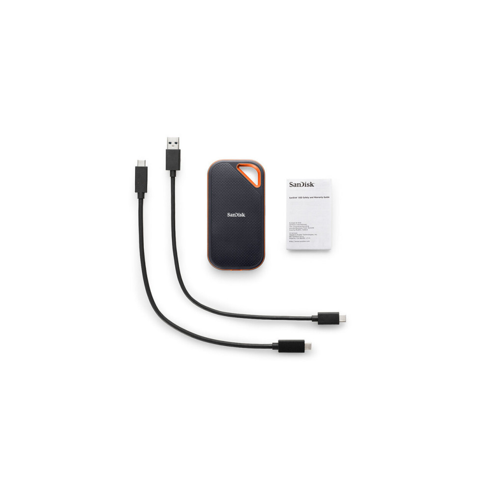 SanDisk Extreme PRO 4 To USB Type-C 3.2 Gen 2 (3.1 Gen 2) Noir, Orange