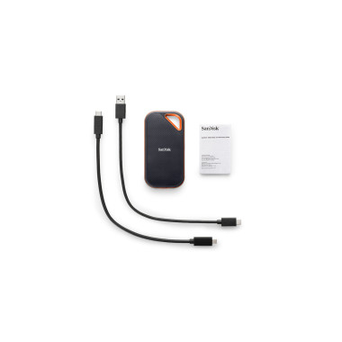 SanDisk Extreme PRO 4 To USB Type-C 3.2 Gen 2 (3.1 Gen 2) Noir, Orange